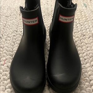 Hunter Classic Black Ankle Boots